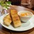 カフェむぎわらい - 料理写真:『トーストと小スープ（800円税込）』