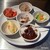 小鉄 - 料理写真:叉焼､糵のナムル､白菜の浅漬､ビーフカレー､ポテトサラダ､白菜キムチ