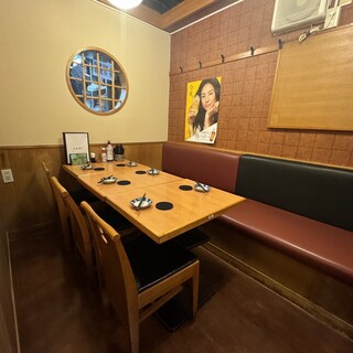 完全個室席でゆっくりと。