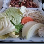 鹿ノ俣ロッジ - セットの野菜