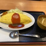 大衆食堂 定食のまる大 - オムライス 850円