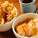h Shinjuku Soba Kura - とろとろのかつ丼とサクサクかき揚げ丼　丼単品でもご注文できます！