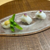 十皿 - アオリイカのマリネ　サルサベルデ