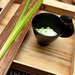 緒方 - スナップえんどうのお粥