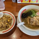 幸楽苑 - 塩ラーメン+チャーハンセット790円