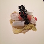 Casa Osano - 館山産活平目の蒸し煮　春キャベツとセーイカ２０１４，３