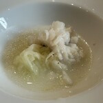 ウシマル - 九十九里産のカサゴ　(一口食べてからの写真)