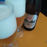 トラットリア・イタリア - ASAHIスーパードライ瓶ビールで乾杯〜❗