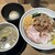 麺 鍾馗 - 料理写真:背脂煮干ウイングつけ麺　〆のコショーご飯