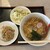 十勝ラーメン - 料理写真:Aセット（ラーメン、半チャーハン、サラダ）、900円。