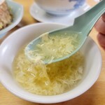 かし亀 - チャーハンに付くたまごスープ