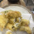 ろばた焼 北海 - 料理写真:穴子天ぷら１０４０円。しゃもじに乗せての提供です。炉端焼き屋さんらしく？楽しいサービスです。サクサクで身はホッコリして、とても美味しくいただきました（╹◡╹）