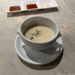神戸ステーキ メリカン - スープもめちゃめちゃ美味しい。