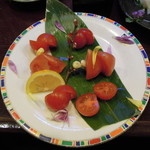 酒肴商店 アジト - トマト2種盛り？