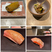 鮨 にっこ - コース１２０００円。熟成マグロの中とろは絶品です。金目鯛も脂のり良く美味しかったです。