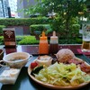 ボン・カフェ - 料理写真:これが980円の晩ごはん。生ビールは、580円