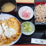生蕎麦 末広 - カツ丼そばセット(700円)