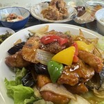 中国料理 頤和園 - 豚肉の黒酢炒め