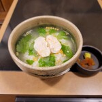 玄品 浅草 ふぐ・うなぎ・かに料理 - 〆の特製ふぐ出汁茶漬け
