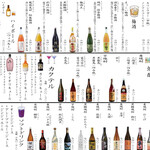 A wide variety of drinks♪