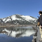 東電小屋 - 参考画像。この辺りはGW明け辺りには雪解け水が湿原を満たして尾瀬湖が出来るらしいが、ほんの1週間～らしく観られませんでした。その頃は完全に残雪トレッキングになりますからちゃんと準備しないとね