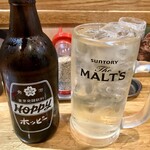 飲食笑商何屋ねこ膳 - ホッピーセット