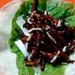 広東御料理　竹香 - 下に敷いた春雨を混ぜてもかなり甘いです。