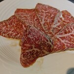 Wagyuu Yakiniku Biyando - 和牛上ロース、シンシン