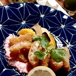 祇園ビストロ 丸橋 - 軽やかなさっくり感♪ほろっととろける甘鯛のカツレツ⭐️可愛いピンクのタルタルソース❤️秘密はしば漬け♫♪( ´▽｀)