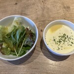 カフェ　バナーノ - バナーノセット（サラダ、スープ）