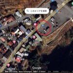 東電小屋 - 駐車場は2か所、赤丸が大清水休憩所行きバスの停留所。渋滞もないから8:43発のバスはピッタリに来ました