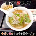喜多方ラーメン 坂内 小法師 - 香ばし梅のしょう油ラーメン