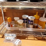 麺処 白樺山荘 - 卓上調味料
