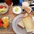 cafe イチフジ - 料理写真:トーストセット…サラダ､フルーツ､ヨーグルト､フルーツジュース､ジャム付き♪