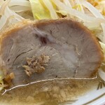 ラーメン もっけだの - 『朝食セット(ラーメンニンニク野菜マシマシ)＋味玉』の豚