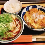 うどん 讃く - カツ玉定食