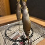 Amiyaki irori to donabe koe dono koshitsu izakaya iro dori - 鮎の囲炉裏焼き