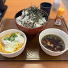 Tonkara Tei - 鶏つけ汁蕎麦&選べるミニ丼セット（ミニヒレかつ丼）+蕎麦2倍