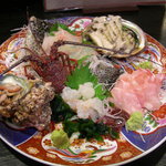 Odawara Uminosachi Yamanomegumi Ajinouotaka - 地魚の刺し盛です