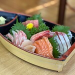 焼蛤 浜茶屋 向島 - 刺身舟盛り