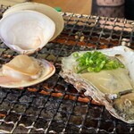 焼蛤 浜茶屋 向島 - 焼き牡蠣・焼き蛤