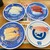 無添くら寿司 - 料理写真:マグロ赤身、エンガワ、海老、カンパチ