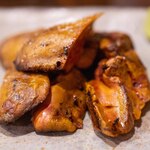 比内地鶏本格焼酎 海舟 - 2024.5 比内地鶏 白レバーのタタキ