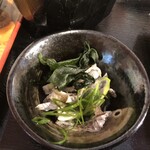 寿司屋のだ - 鯛皮？　言うたら棄てる部分が美味しい一品に^ ^