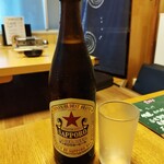 Wagyuu Nikukozou - サッポロラガービール中瓶715円