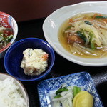 仁三郎 - 2014/3/10　揚げ鯖野菜あんかけ