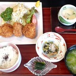 Hatsuyoshi - 桜美豚のヒレカツ定食(1,500円也) やわらかくて美味しい♪