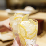 日本橋 蕎ノ字 - いつものレモンサワーで