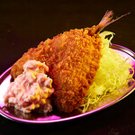 Fried horse mackerel and red tartar sauce