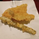 天ぷらふそう - チキン南蛮定食の天ぷら(2皿目)